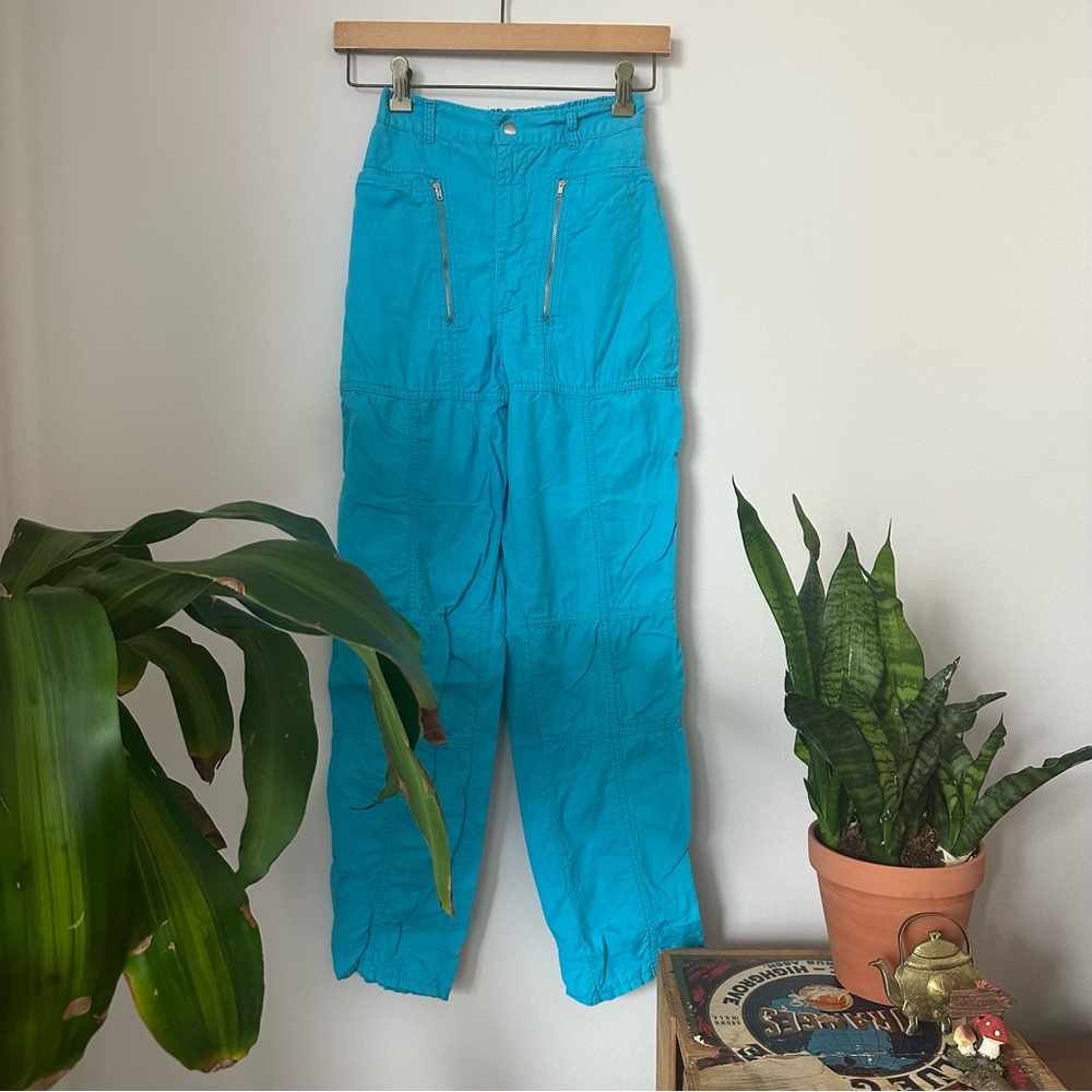 Blue 80s Vintage Cargo Pants